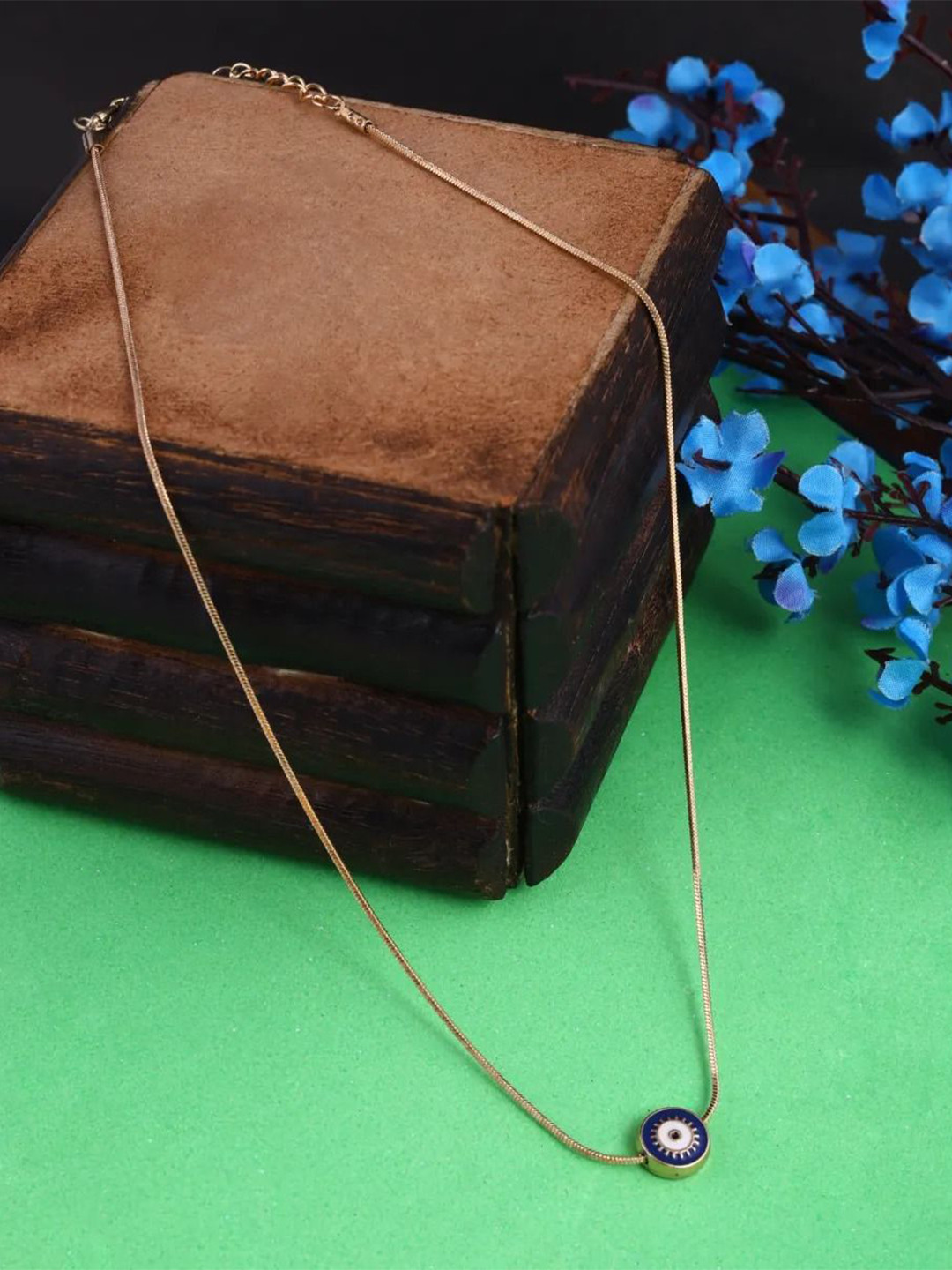 Jewelz Gold Plated Evil Eye Chain