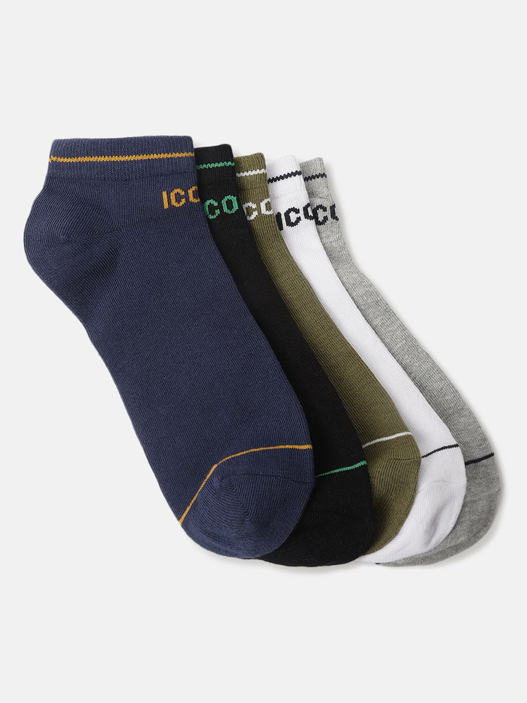 Iconic Men Pack Of 5 Ankle Length Socks