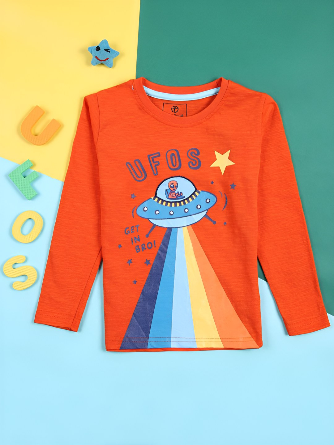 V-Mart Boys Graphic Printed Round Neck Cotton T-shirt