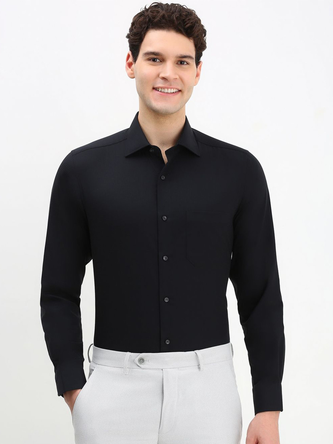 Allen Solly Sport Men Regular Fit Formal Cotton Shirt