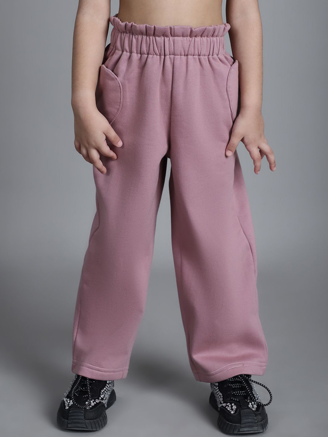 MINI & MING Girls Relaxed Easy Wash Pleated Trousers
