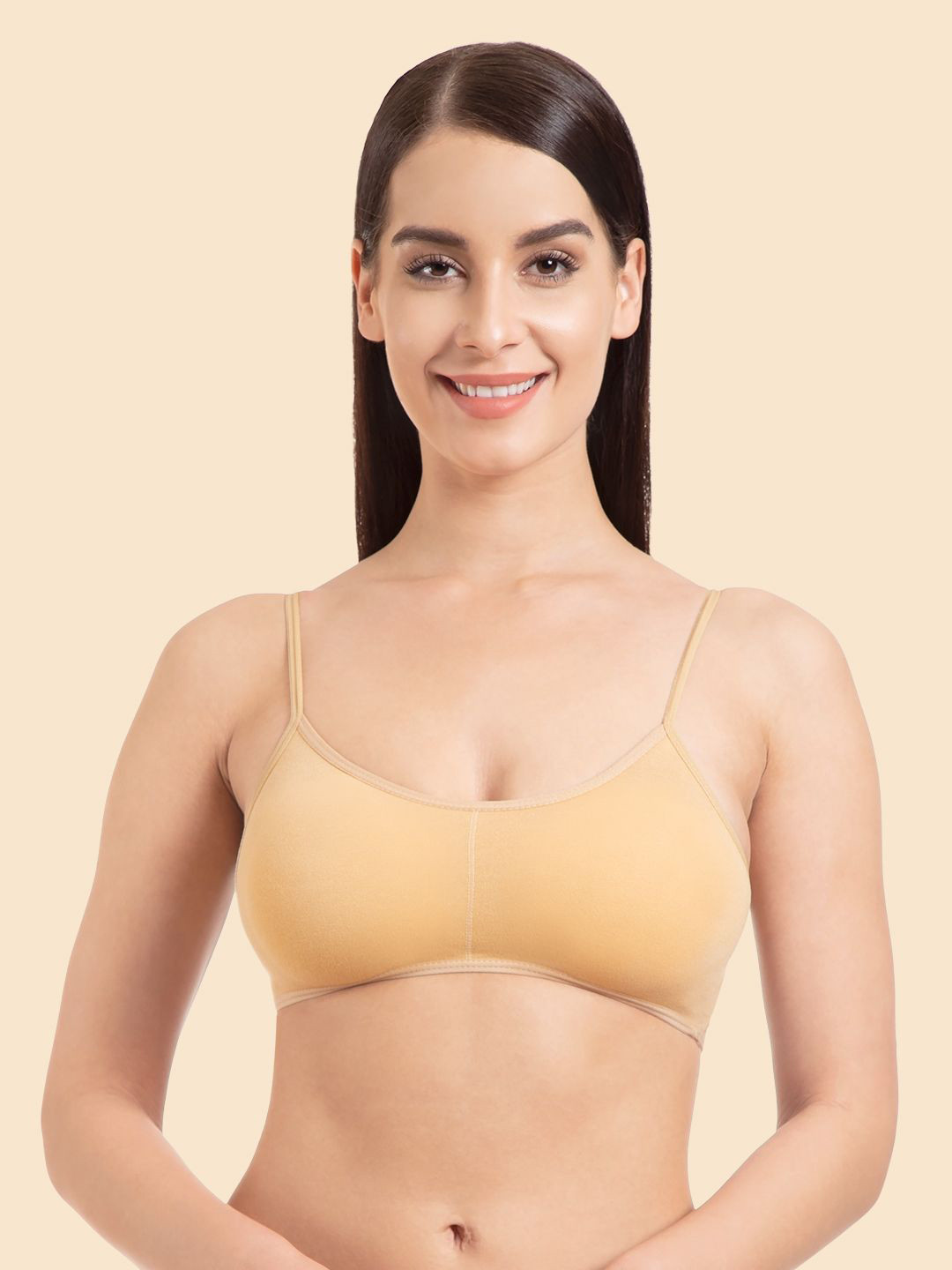 Joomie Medium Coverage Removable Pad Caged Back Sports Bra