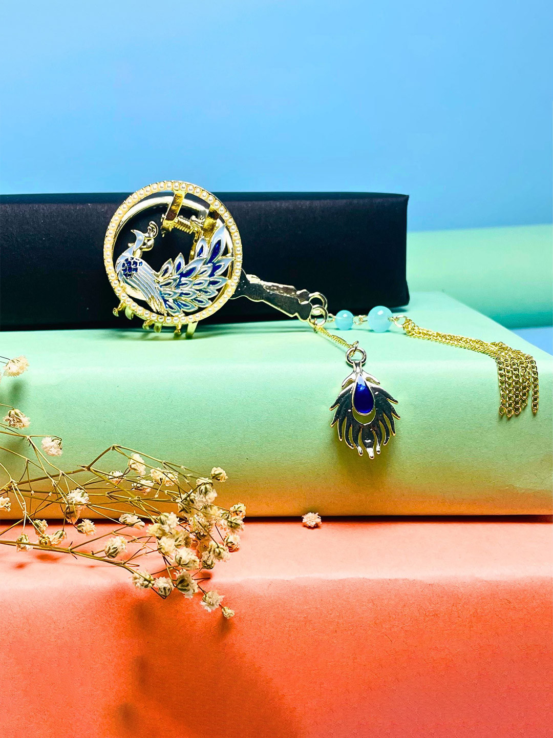 MANSIYAORANGE Women Embellished Claw Clip