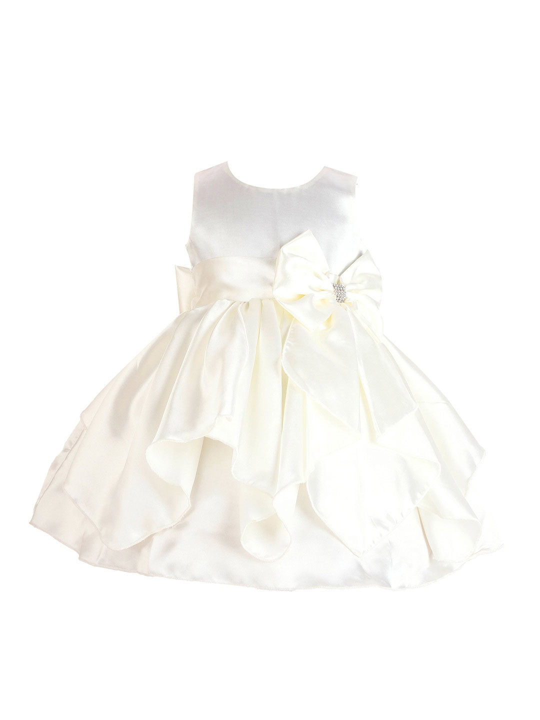 FAIRY DOLLS Girls Satin Fit & Flare Dress