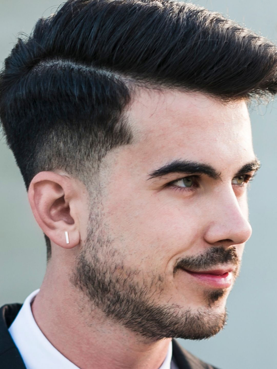 HighSpark 92.5 Sterling Silver Tiny Rectangular Bar Studs