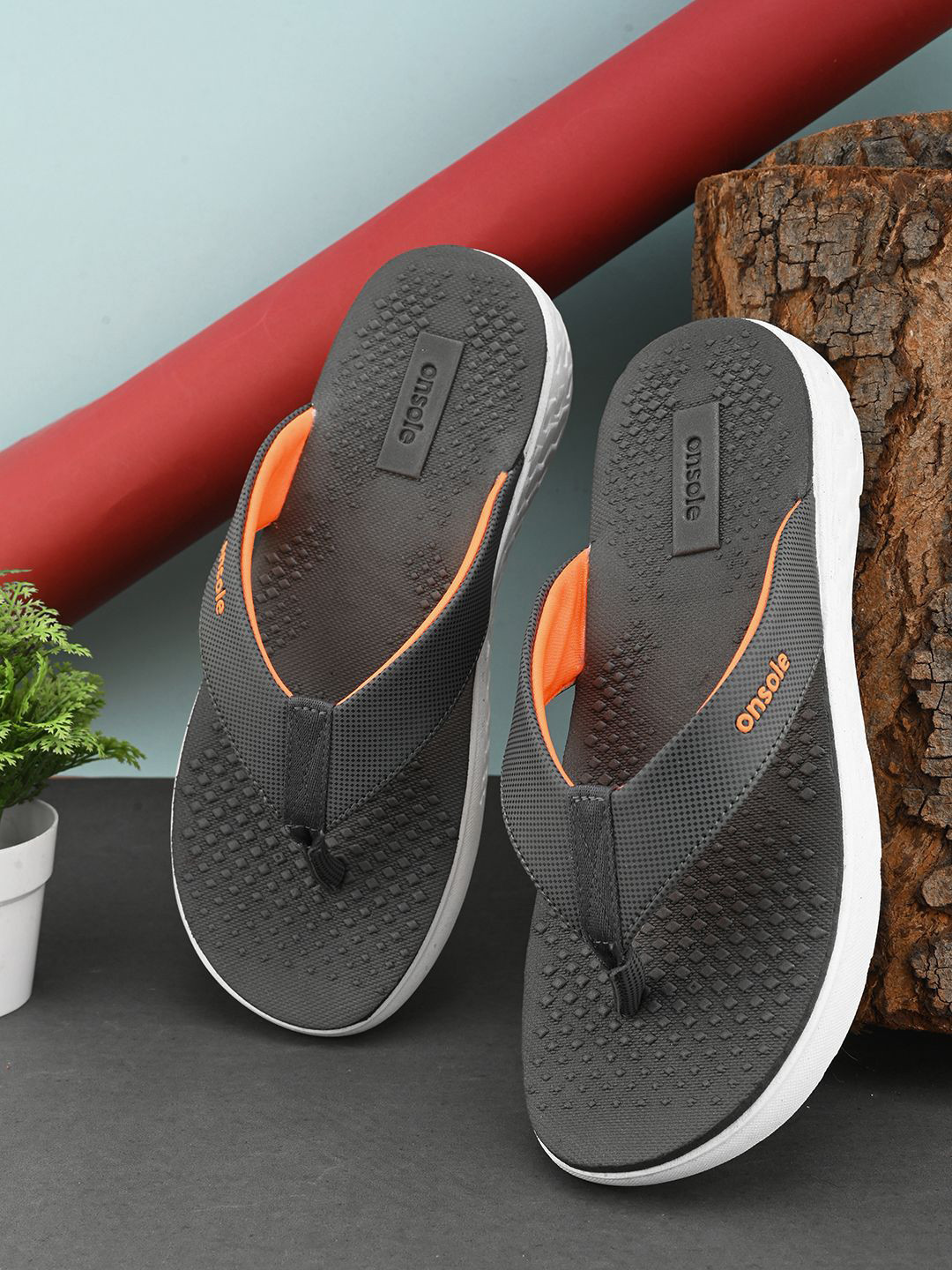 ONSOLE Men Cushioned Thong Flip-Flops