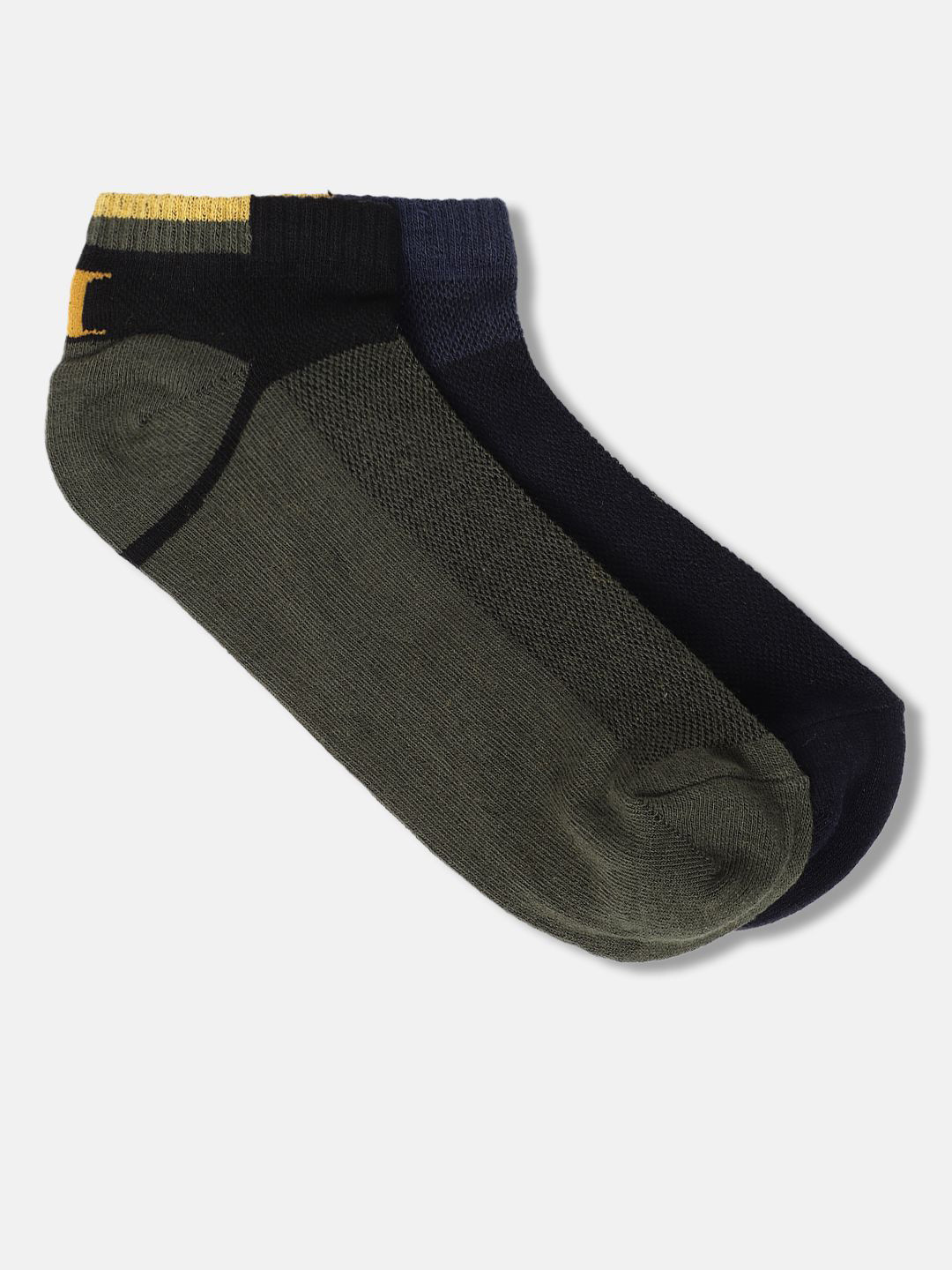 Iconic Pack Of 2 Men Solid Ankle Length Socks