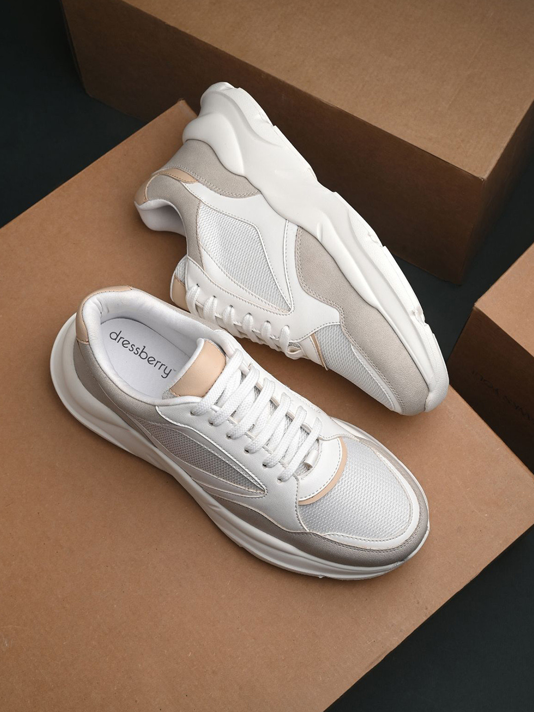 DressBerry Women Colourblocked Smart Casual Sneakers