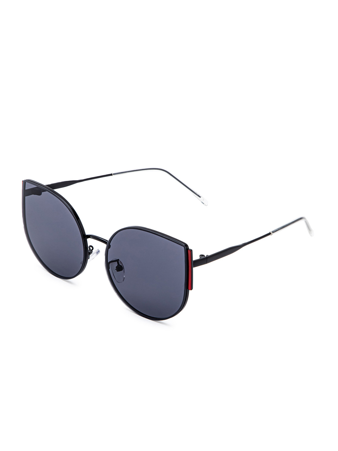 Intellilens Unisex Black Lens & Black Cateye Sunglasses