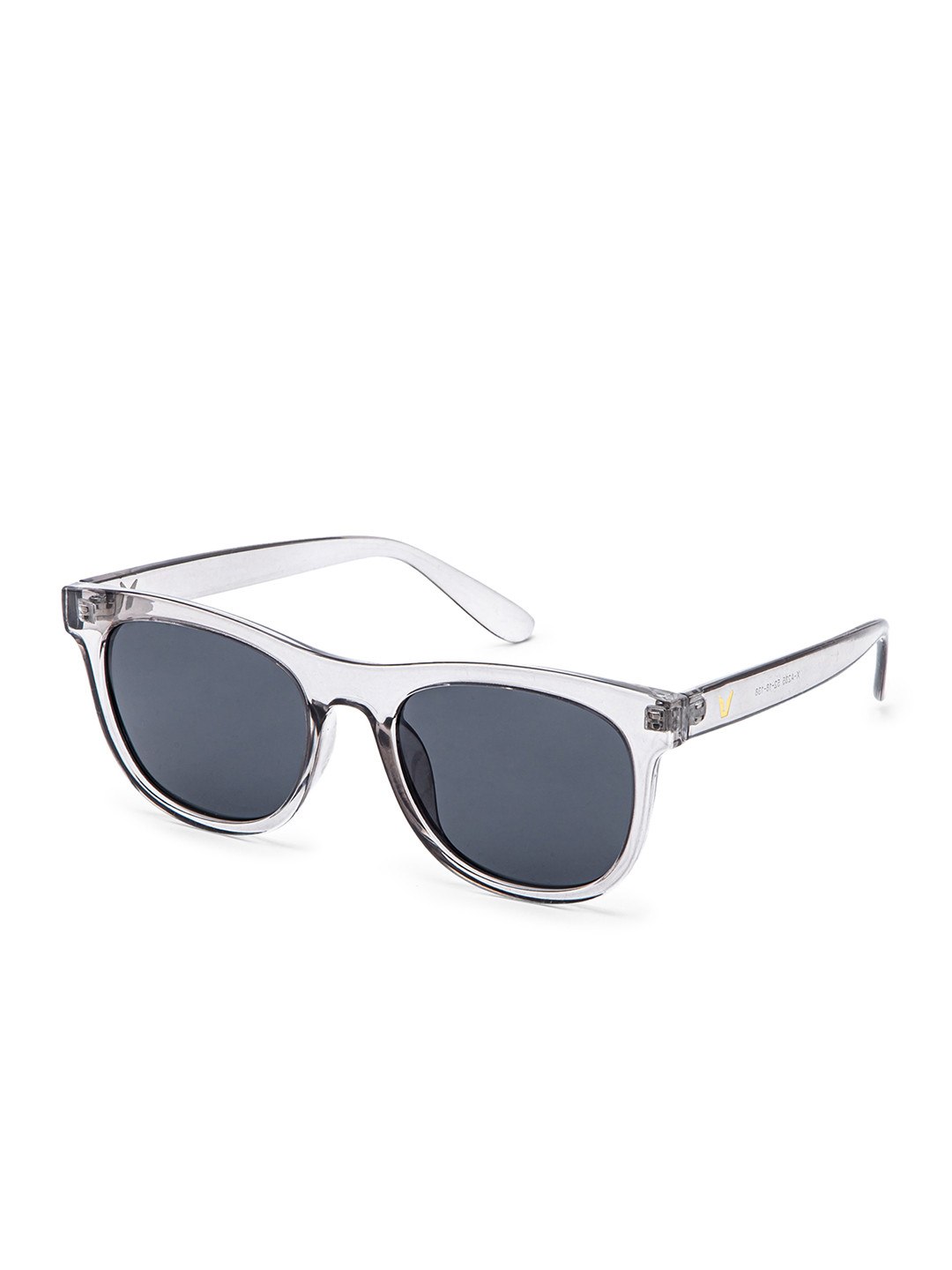 Intellilens Unisex Grey Lens & Brown Square Sunglasses with Polarised Lens