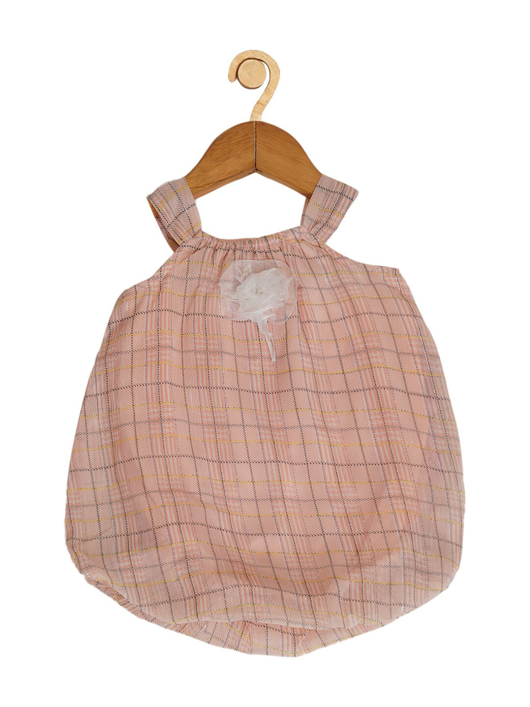Creative Kids Pink Checked A-Line Mini Dress
