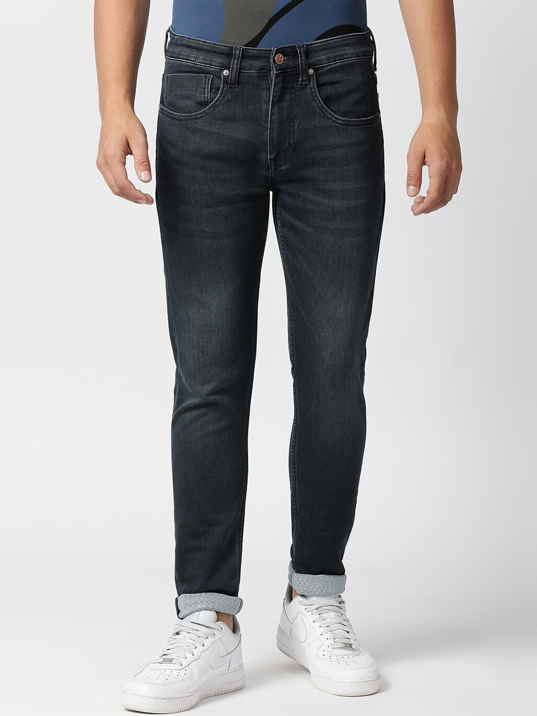 Pepe Jeans Men Blue Skinny Fit Light Fade Stretchable Jeans