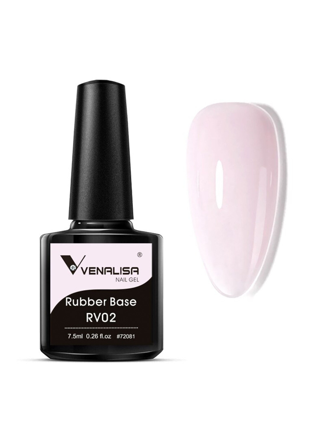 VENALISA UV Gel Polish Soak Off Rubber Base Coat Color-7.5ml