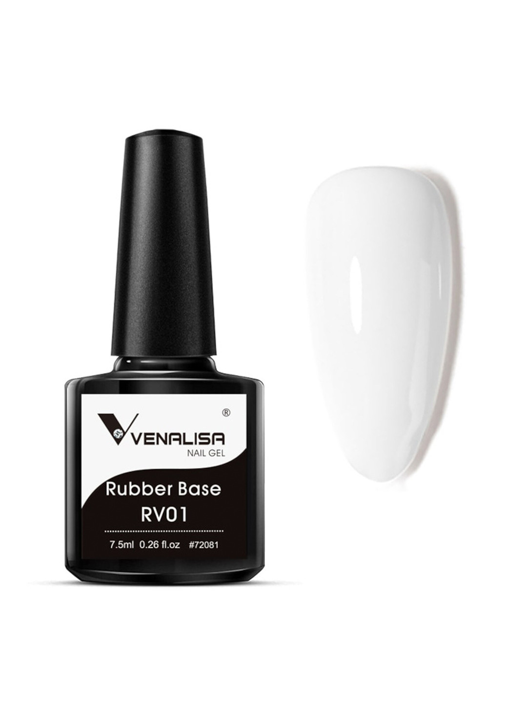 VENALISA UV Gel Polish Soak Off Rubber Base Coat Color 7.5ml