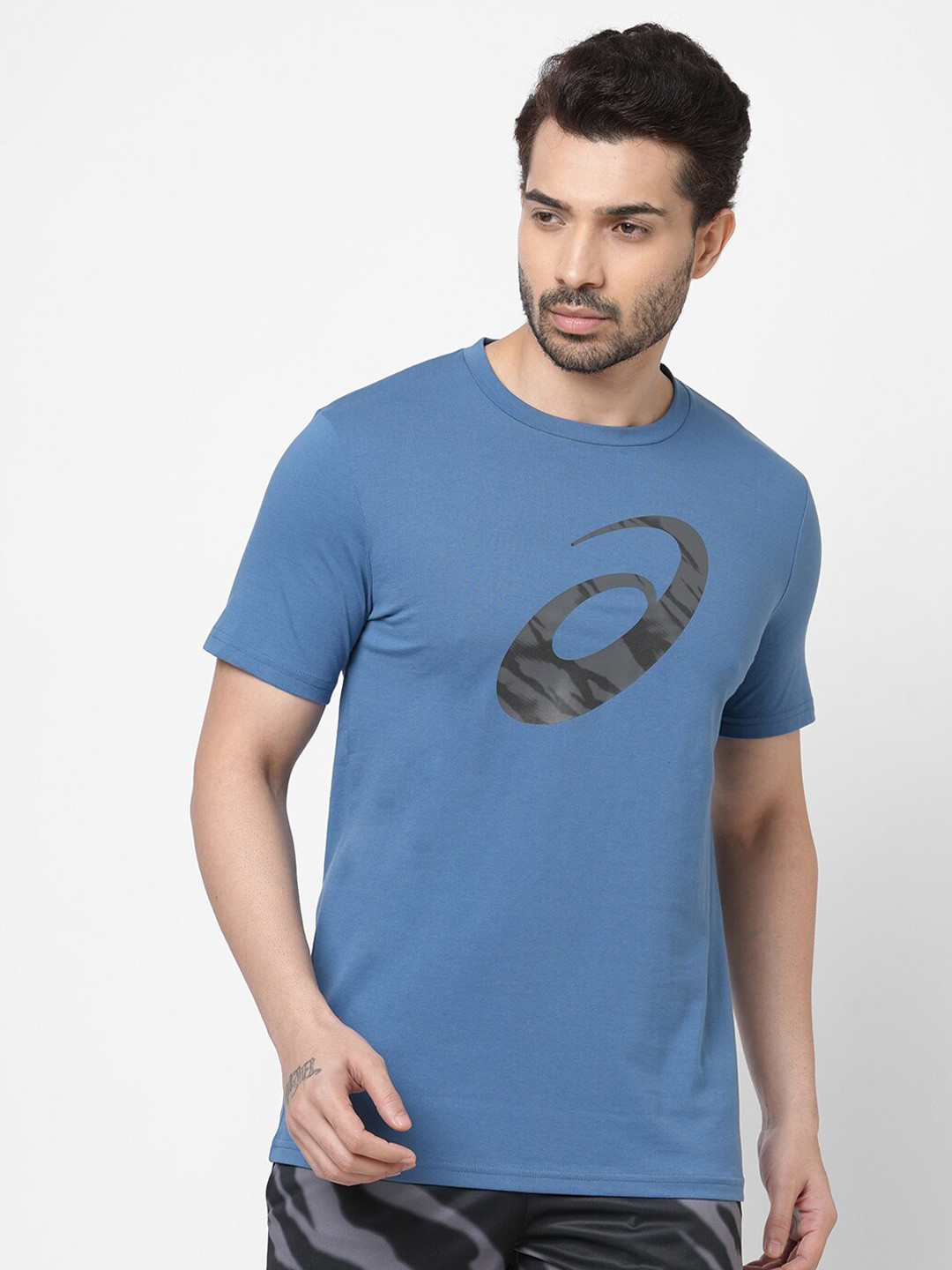 ASICS Men Seasonal Graphic SS Brand Logo Printed Training T-shirts