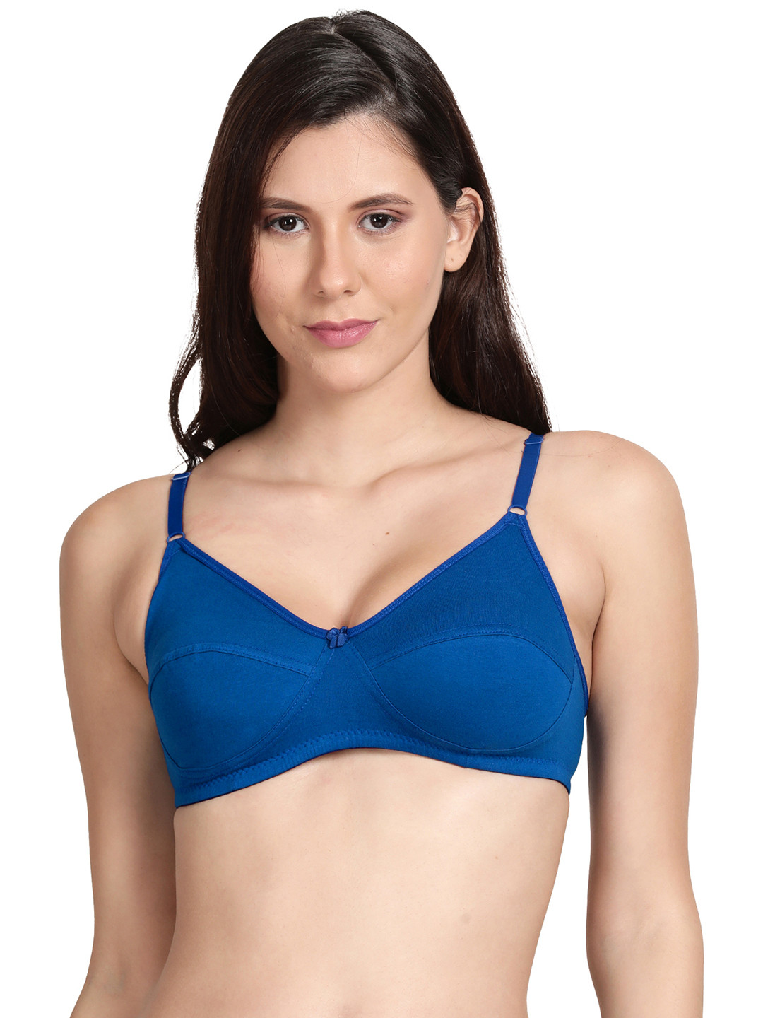 shyaway Blue Non-Wired Medium Coverage Bra