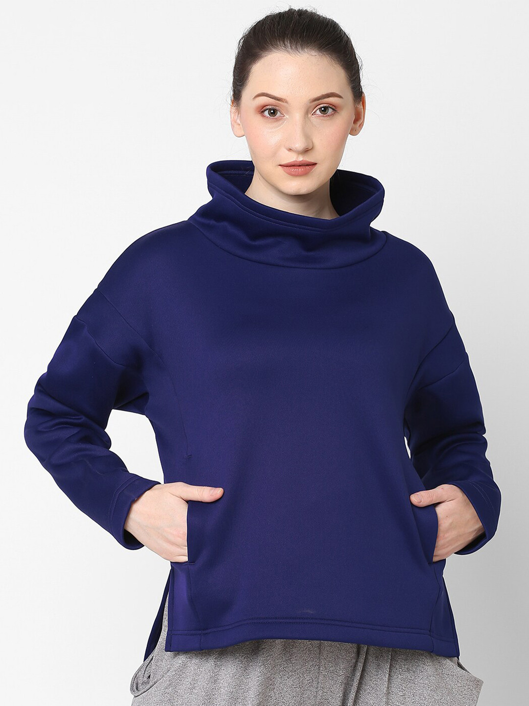 ASICS Women Brushed Knit Pullover Sweatshirt