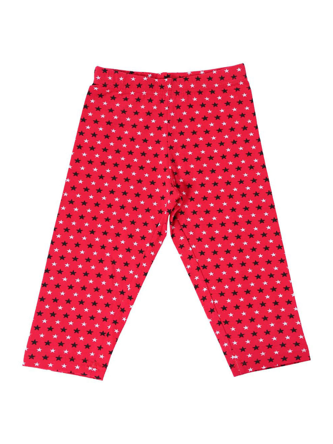 Bodycare Kids Girls Red & Black Printed Capri