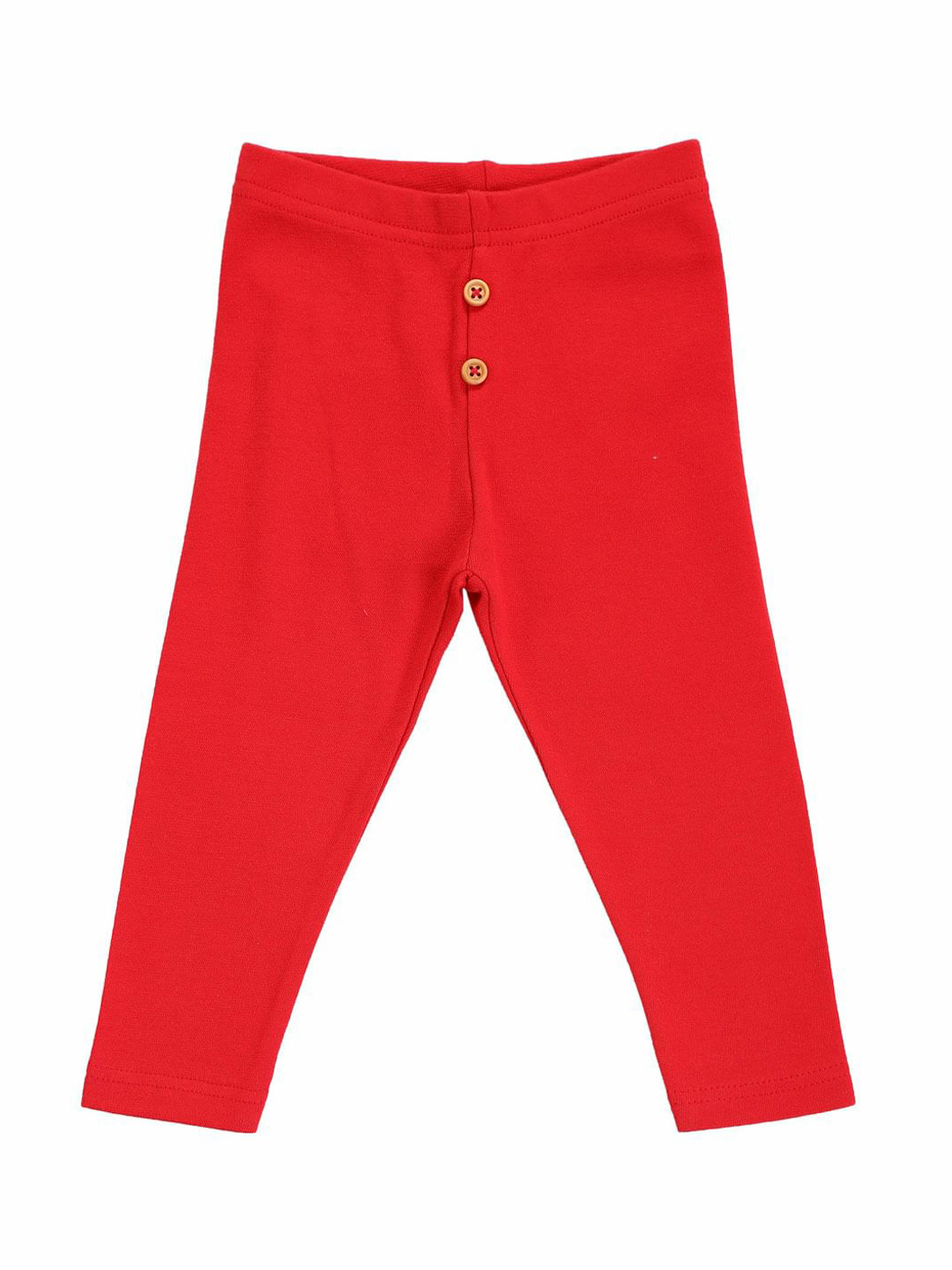 Bodycare Kids Girls Red Solid Cotton Track Pants