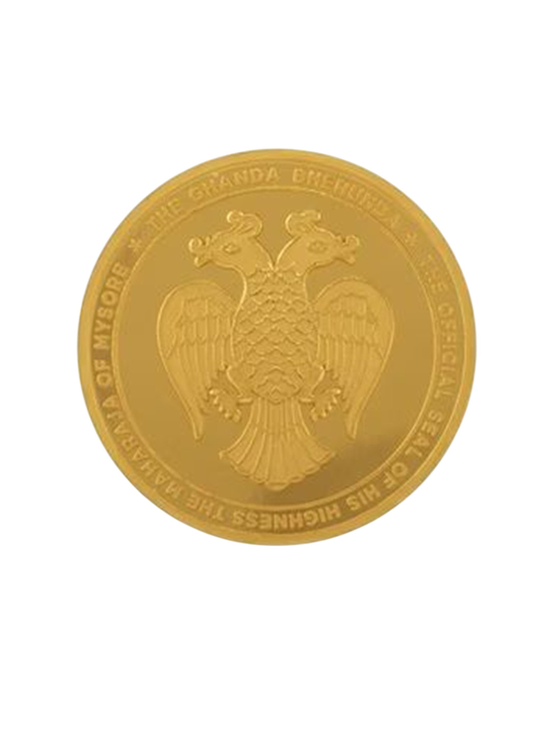 C KRISHNIAH CHETTY JEWELLERS PVT LTD Gandaberunda 24KT Gold Coin-1 gm