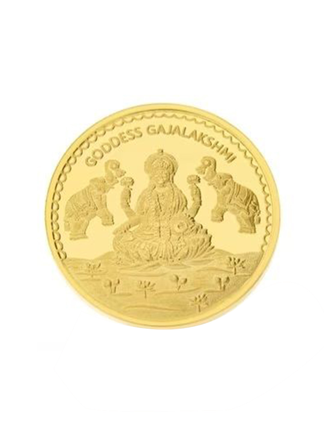 C KRISHNIAH CHETTY JEWELLERS PVT LTD Goddess Lakshmi 22KT Gold Coin-4 gm