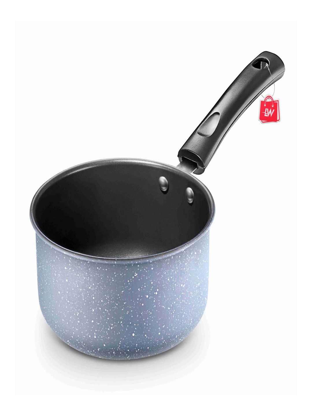 LAZYwindow Black Stainless Steel Dishwasher And Microwave Safe Cookware Set