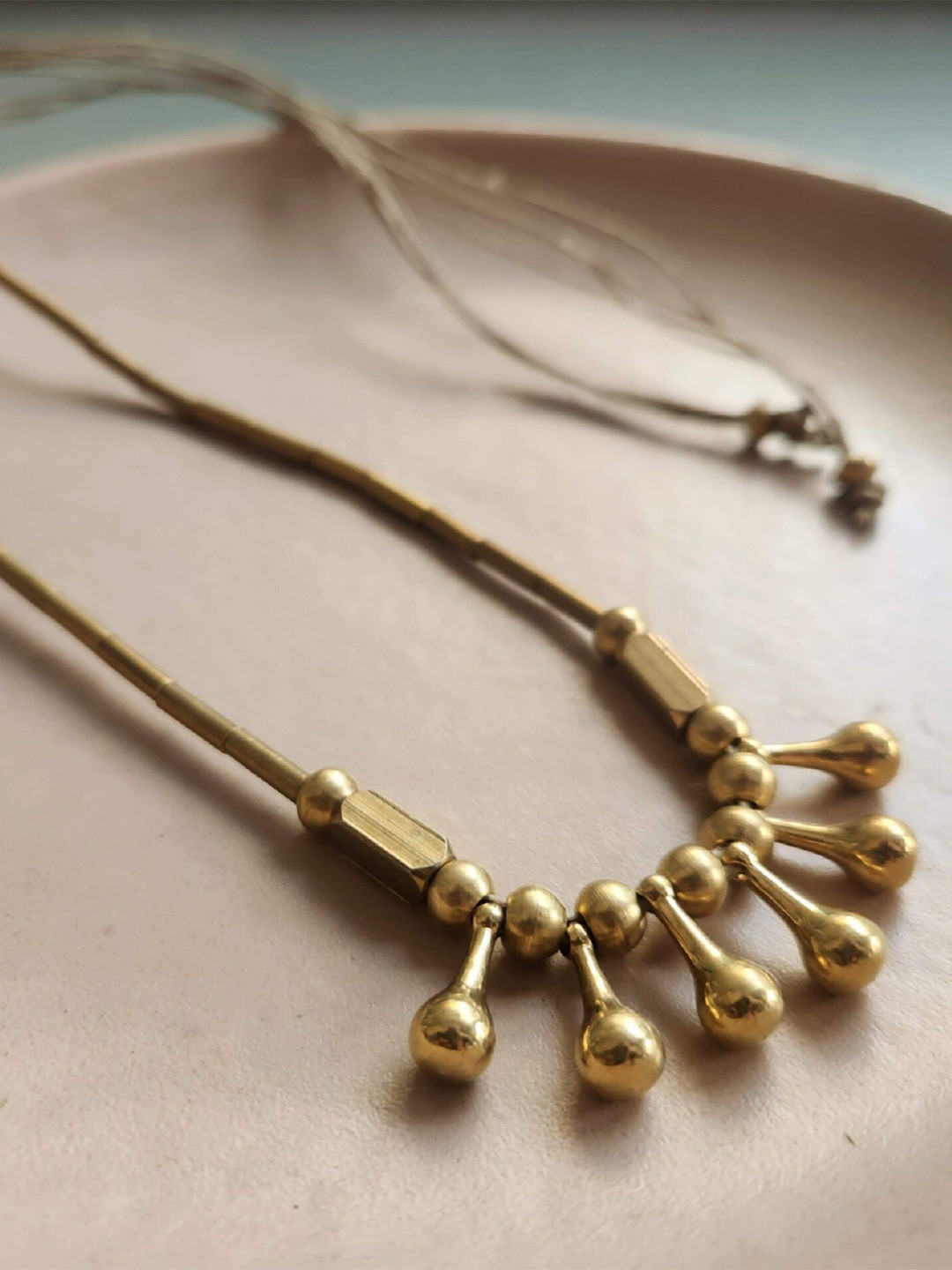 Studio Anviksha Marigold Tube Statement Necklace