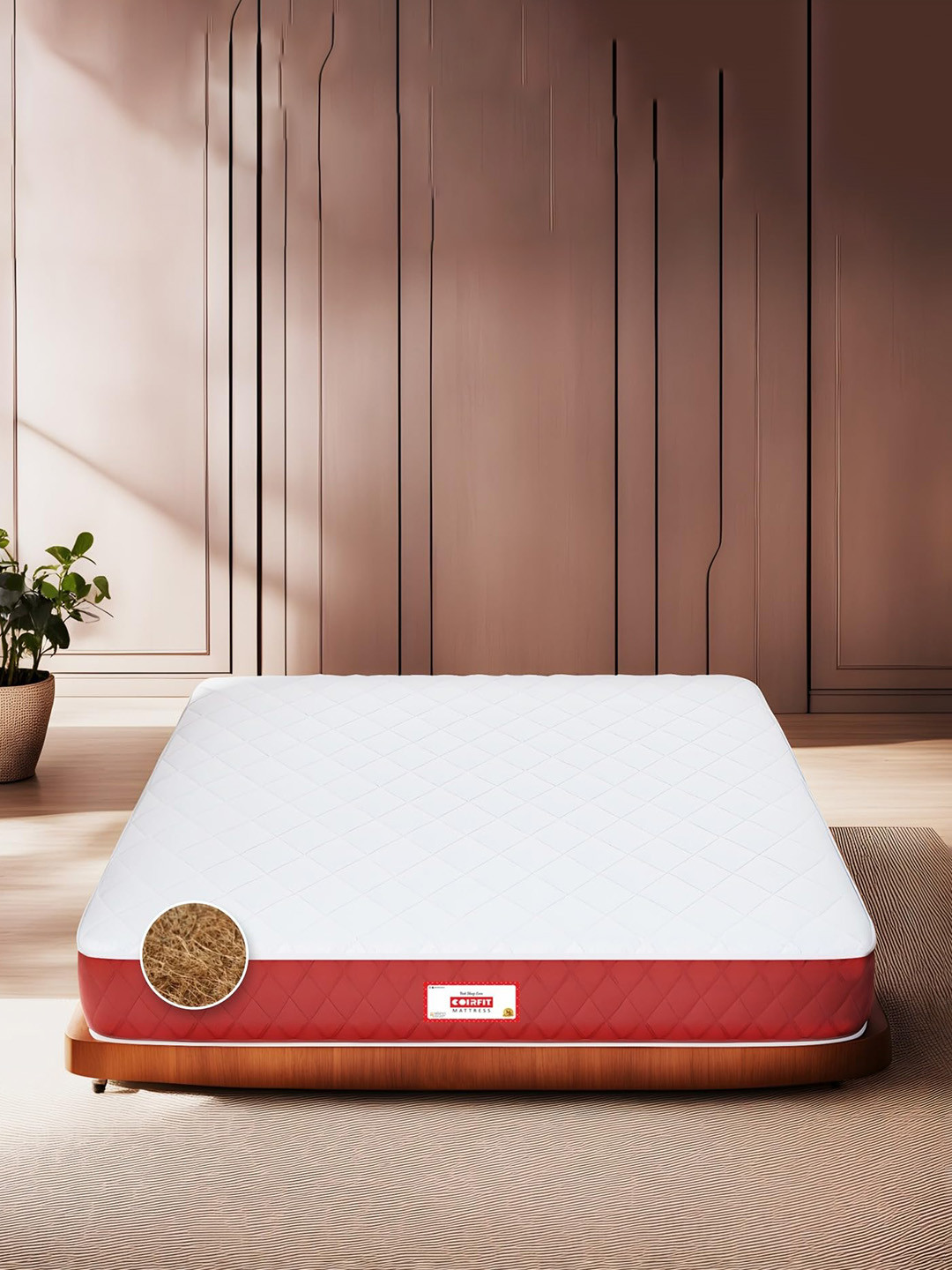 COIRFIT Magic Orthopedic Dual Comfort | Coir Foam Single Size 4.5 Inch Mattress (72X36)