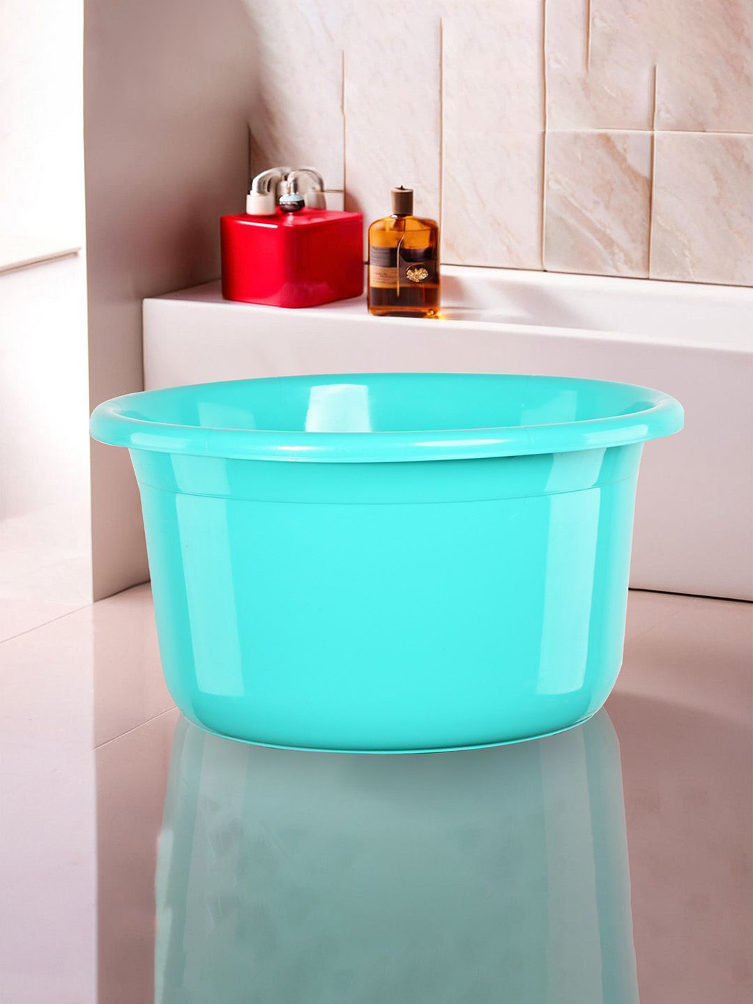 Kuber Industries Green Light Weight Bath Tubs