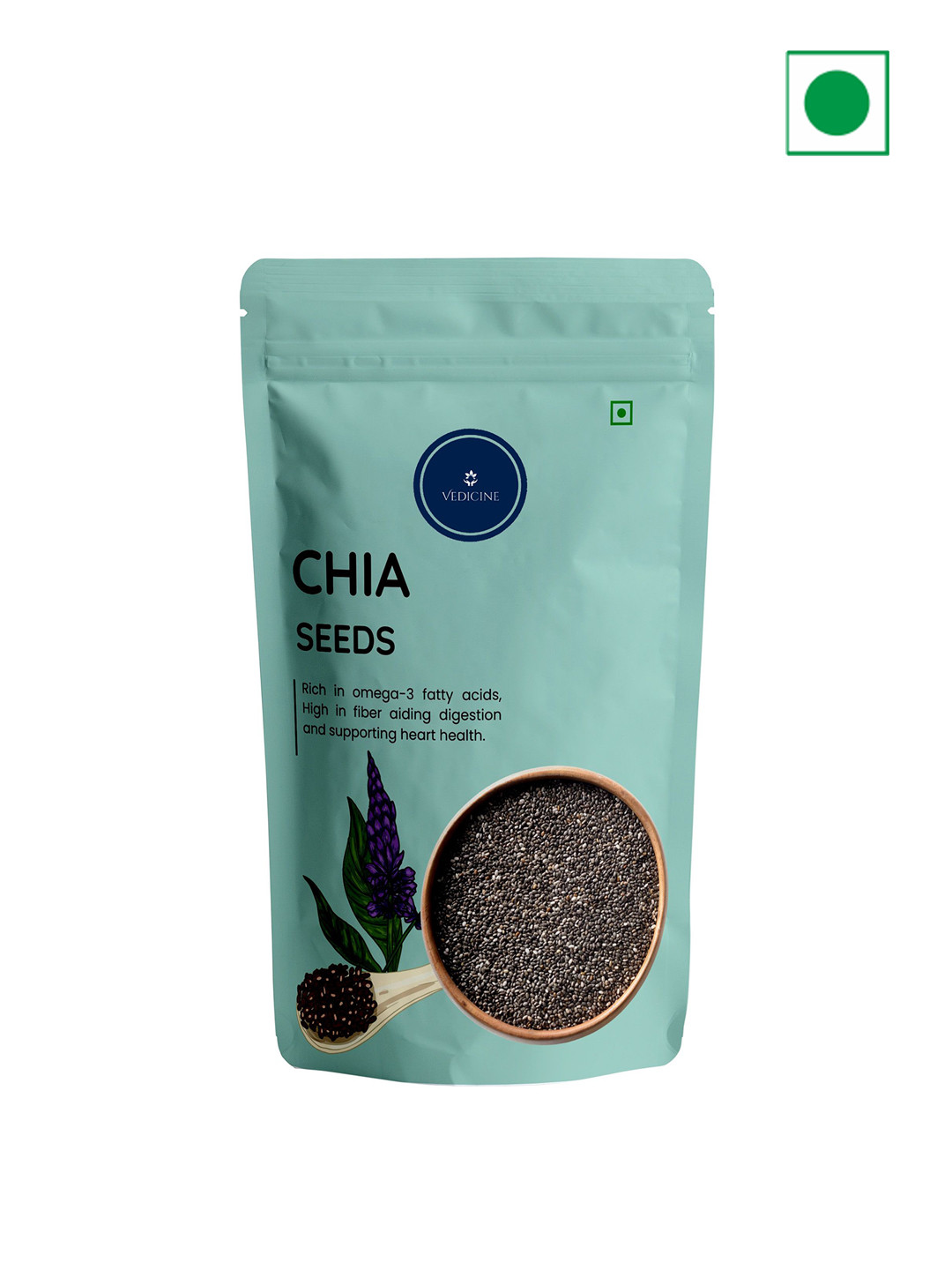 VEDICINE Chia Seeds 500gm