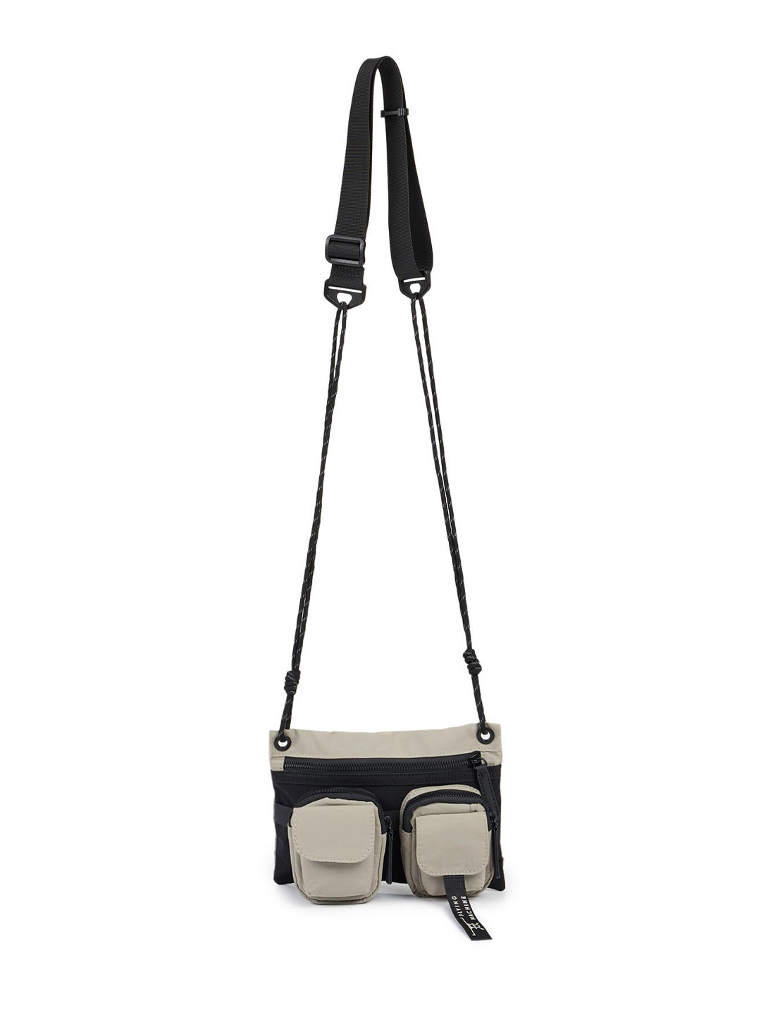 Flying Machine Unisex Colourblocked Messenger Bag