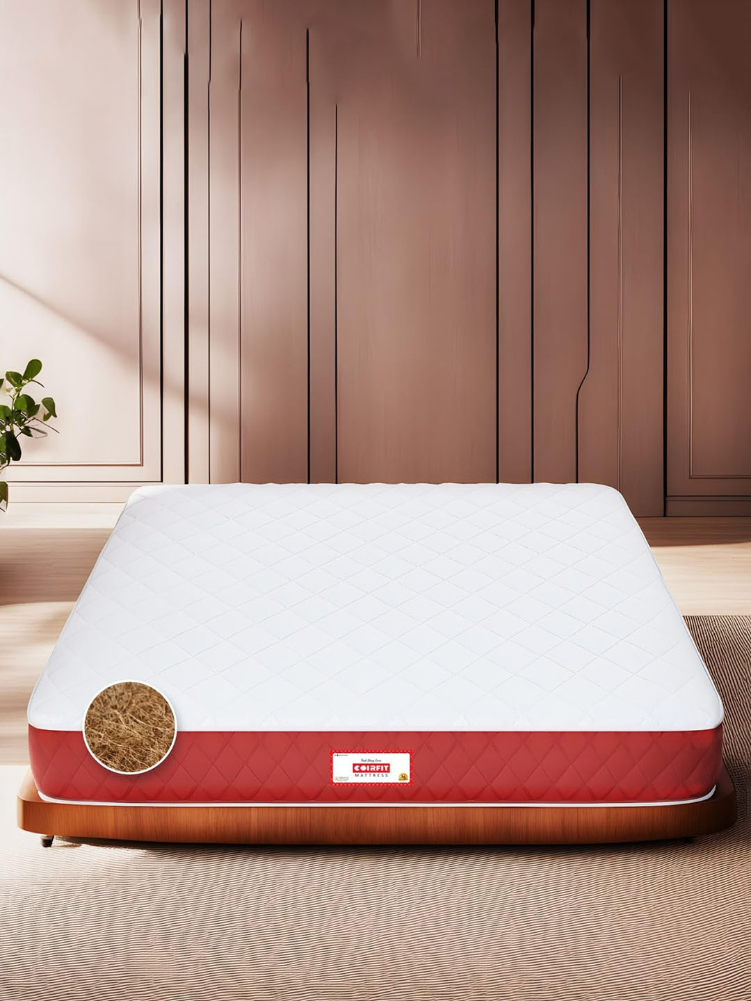 COIRFIT Magic Orthopedic Dual Comfort | Coir Foam King Size 5 Inch Mattress (75X72)