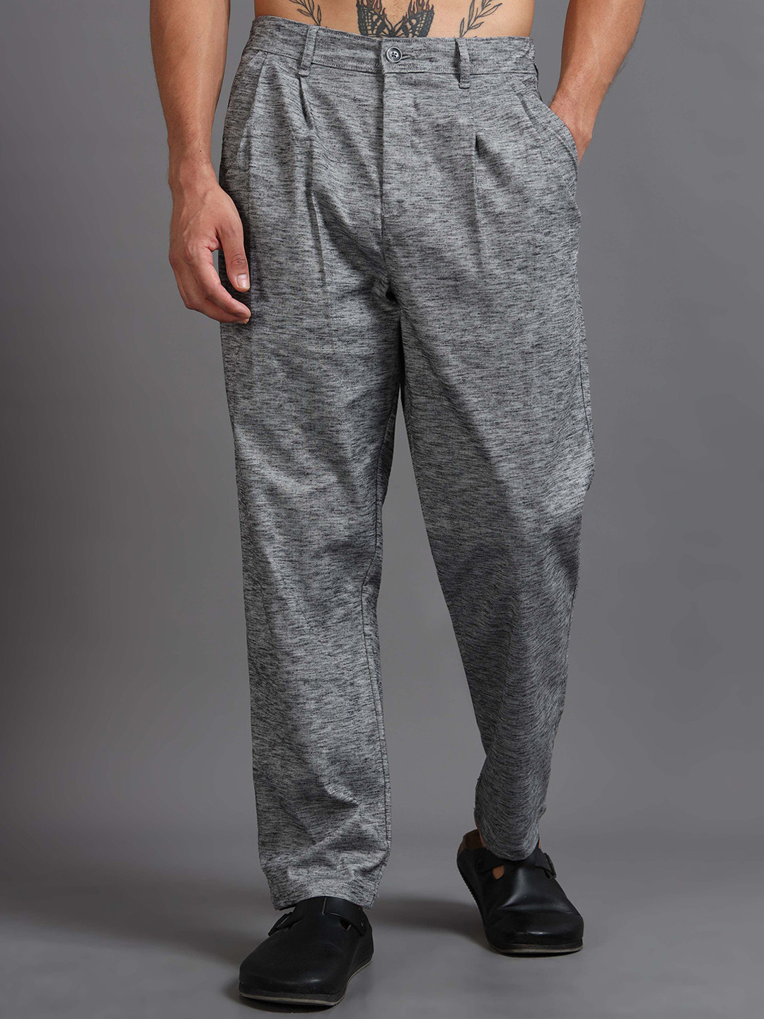 Italian Colony Men Camouflage Printed Relaxed Regular Trousers