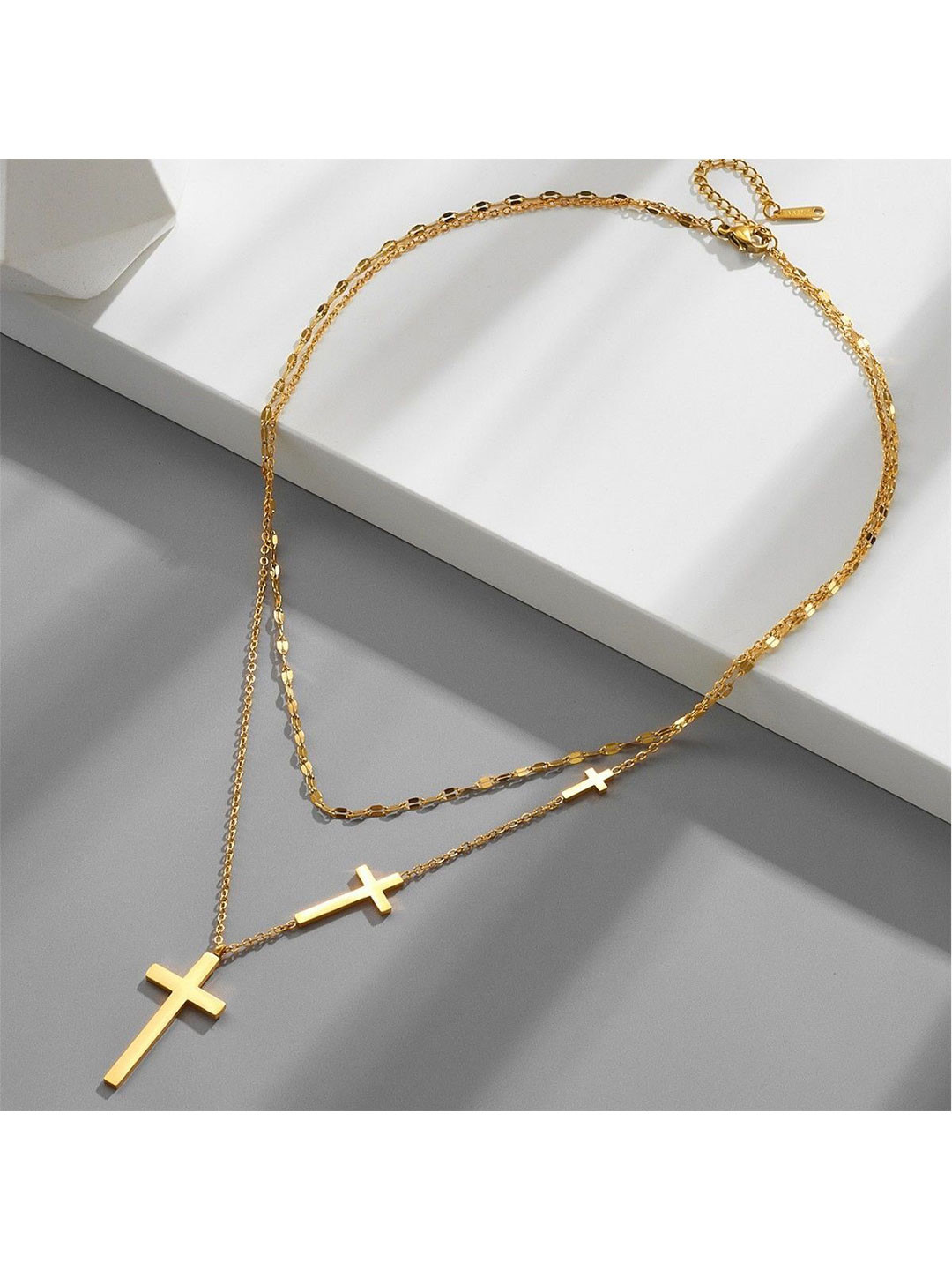 MYKI Stainless Steel Gold-Plated Stunning Chain