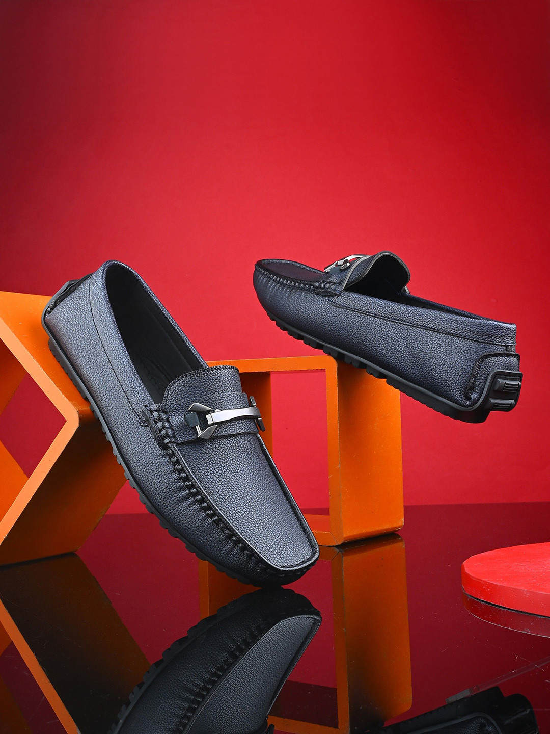 The Roadster Lifestyle Co. Premium Comfort & Performance Round Toe Driving Shoes