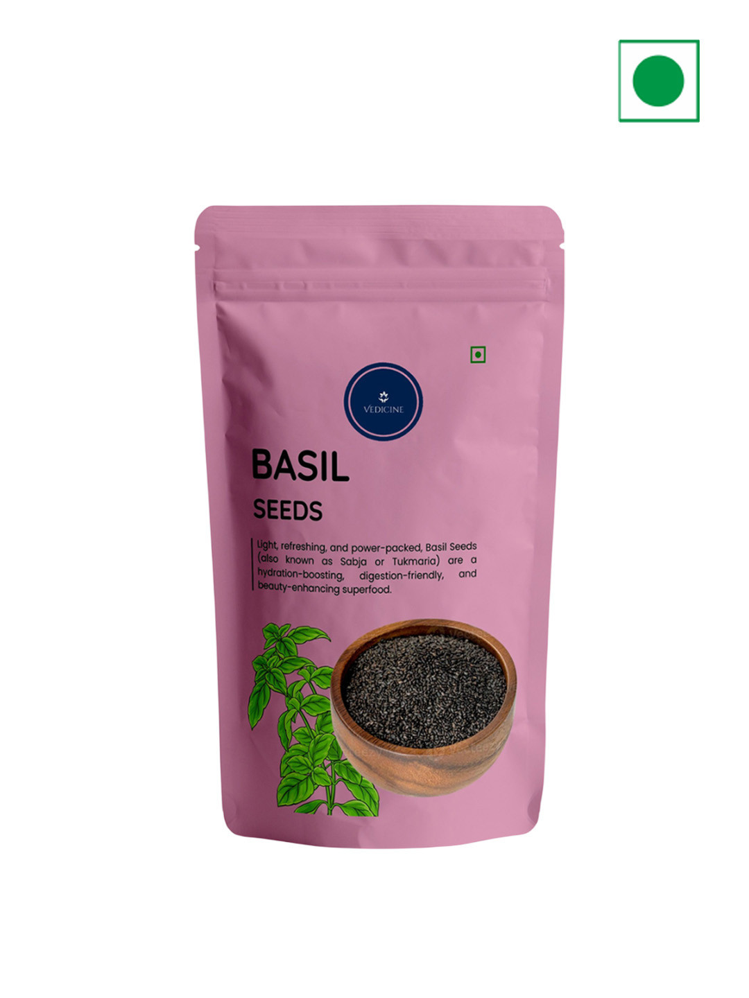 VEDICINE Basil Seeds - 400 g