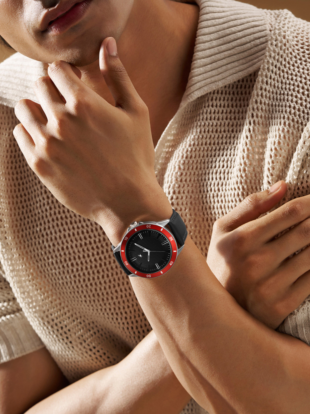 Fastrack Stunners X Special Edition Men Leather Straps Analogue Watch 38160SL01