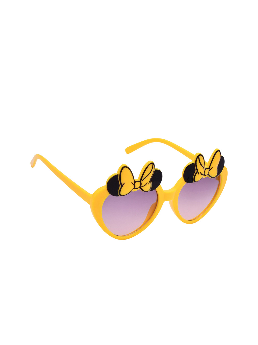 SHOP FRENZY Kids Heart -Shaped Sunglasses with UV Protected Lens Minni yellow