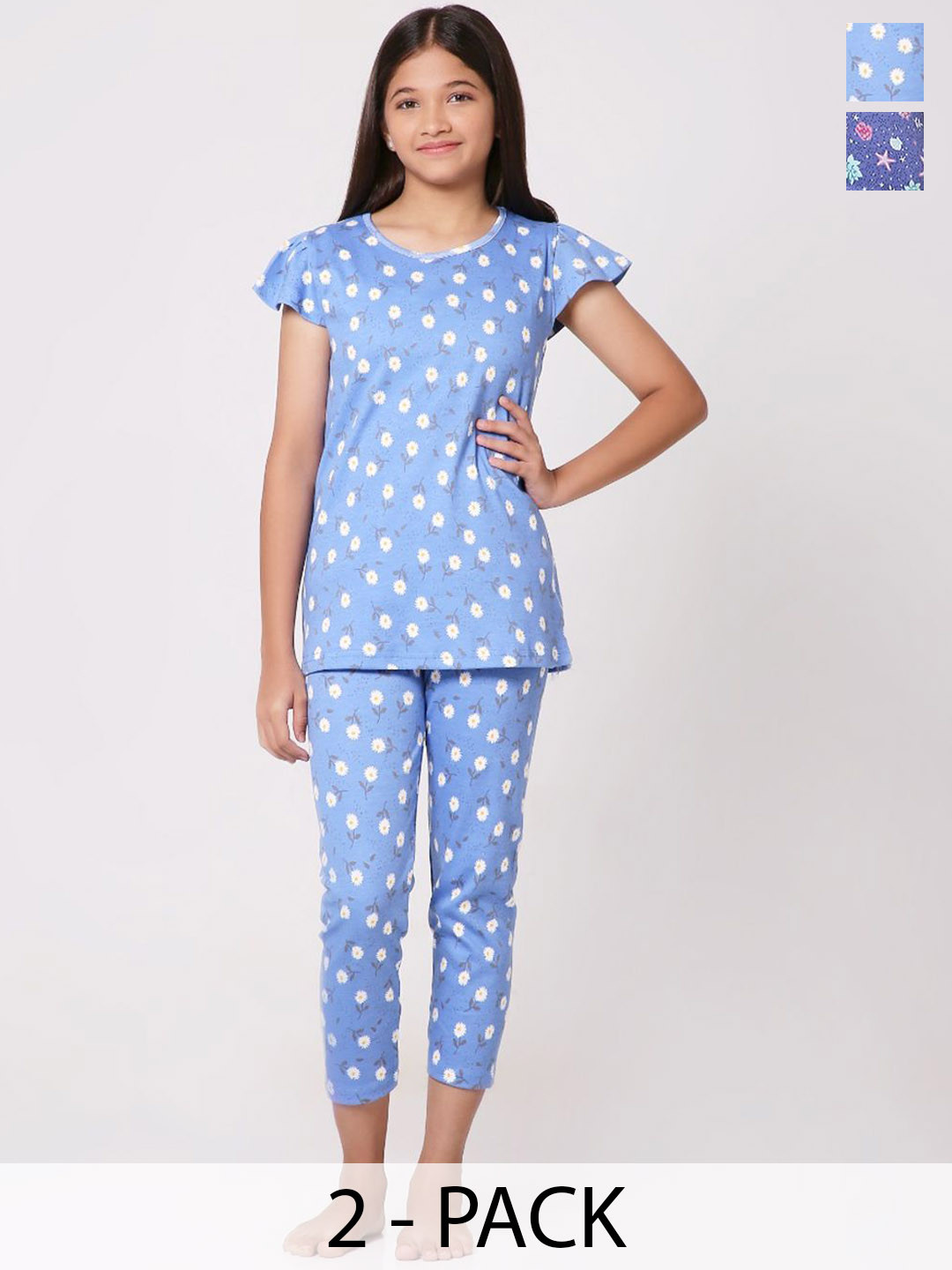 TotzTouch Girl Floal Print Night suit