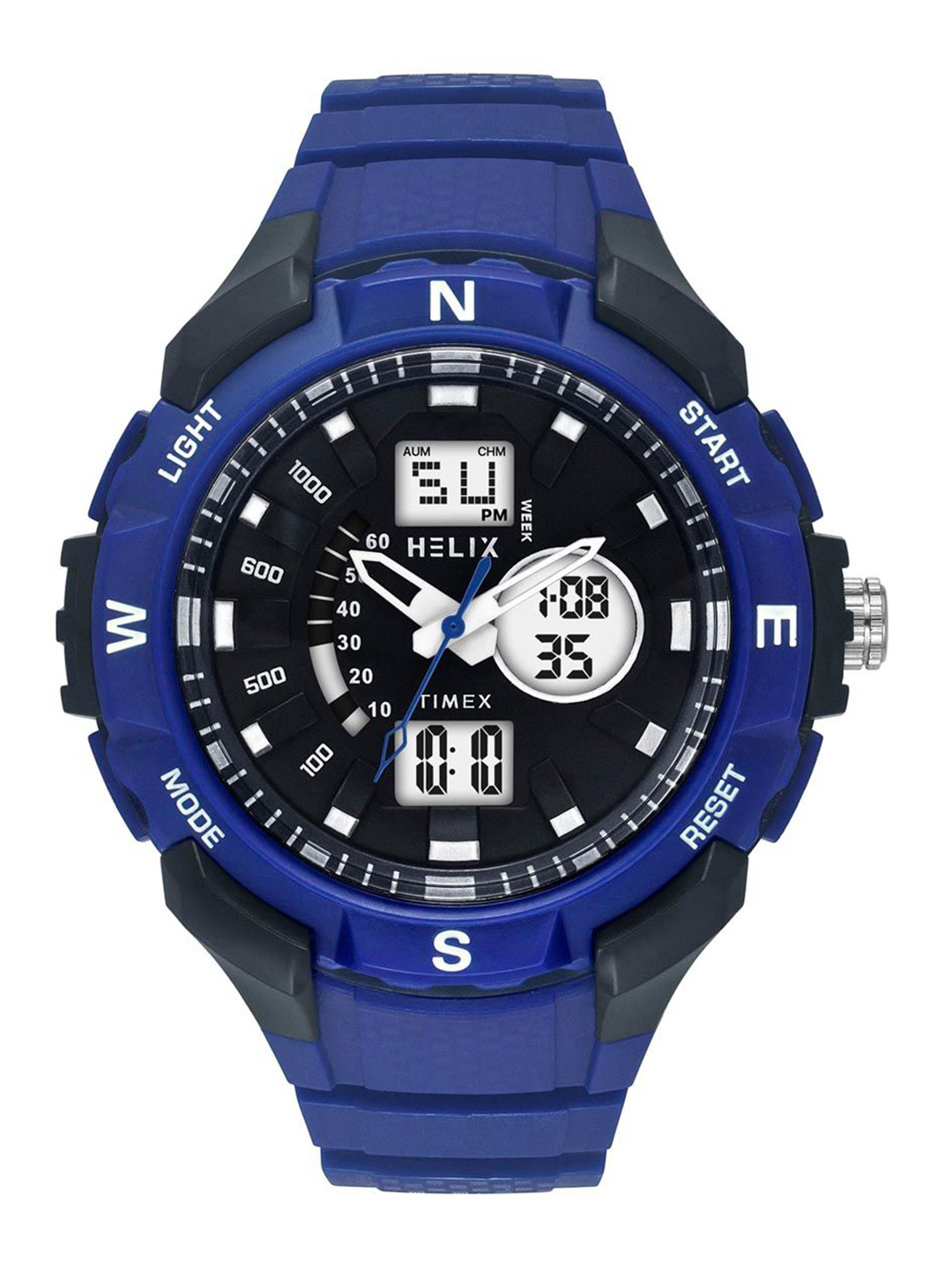 Helix By Timex Men Black Round Dial Analog-Digital Watch - TWESK4602T