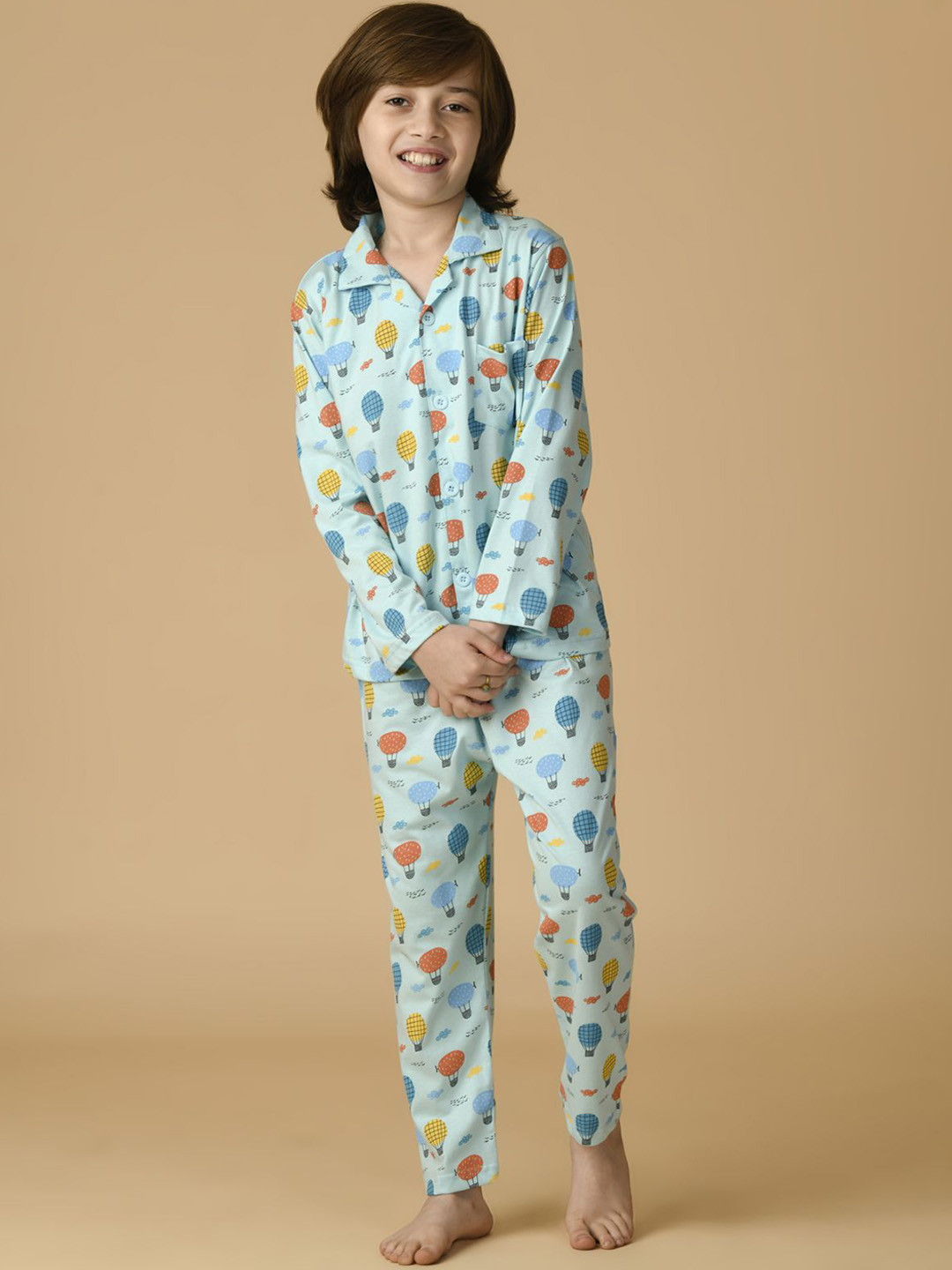 Albion By CnM Boys Pure Cotton Printed Night suit
