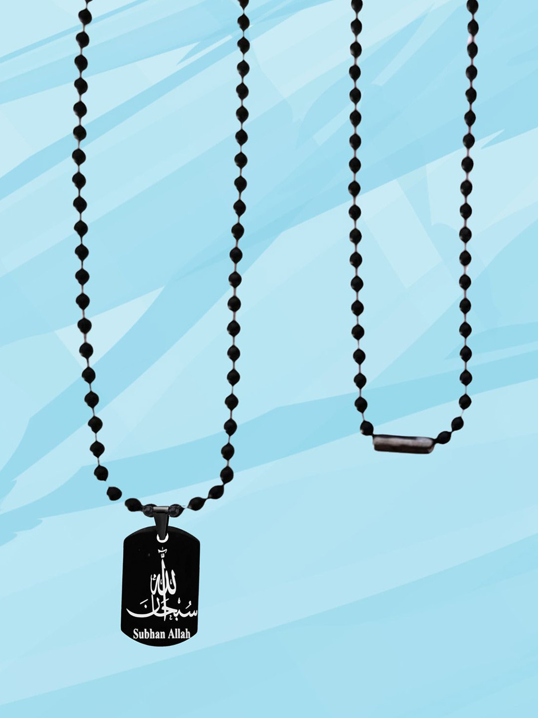 M Men Style Men Stainless Steel Allah Prayer Muslim Pendant With Chain