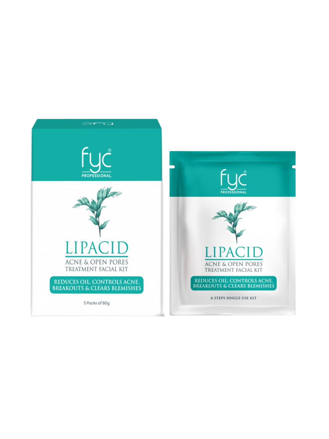 FYC Professional 5 Step Lipacid Acne Treatment Kit- 80 g Each