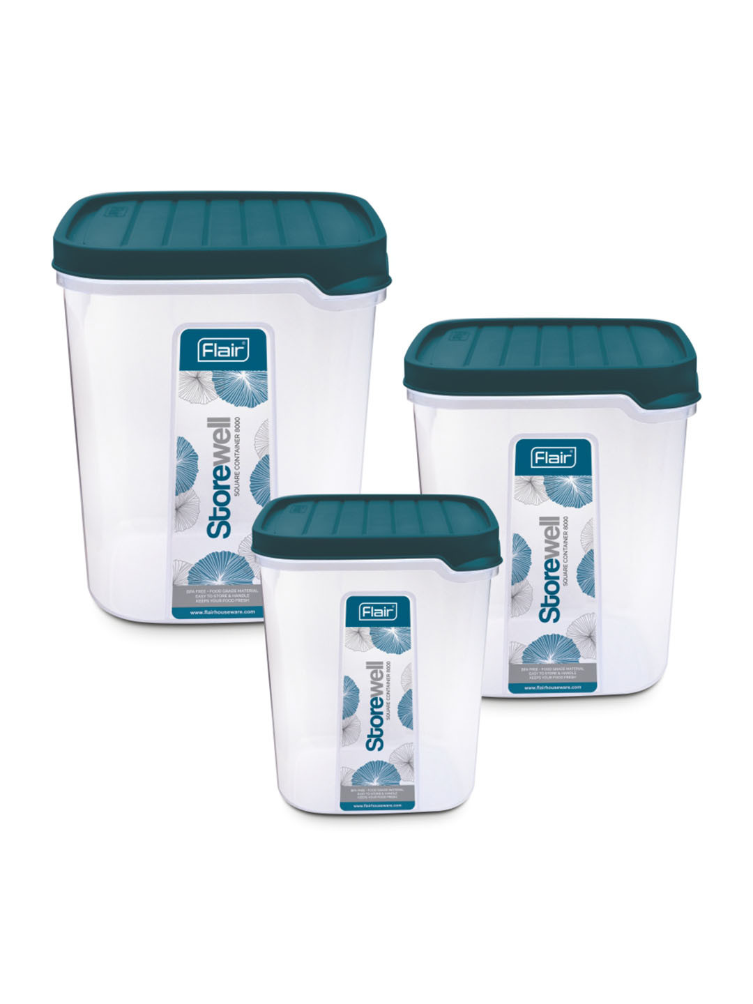 Flair Blue 2025 Plastic Easy to Clean Fashion Container