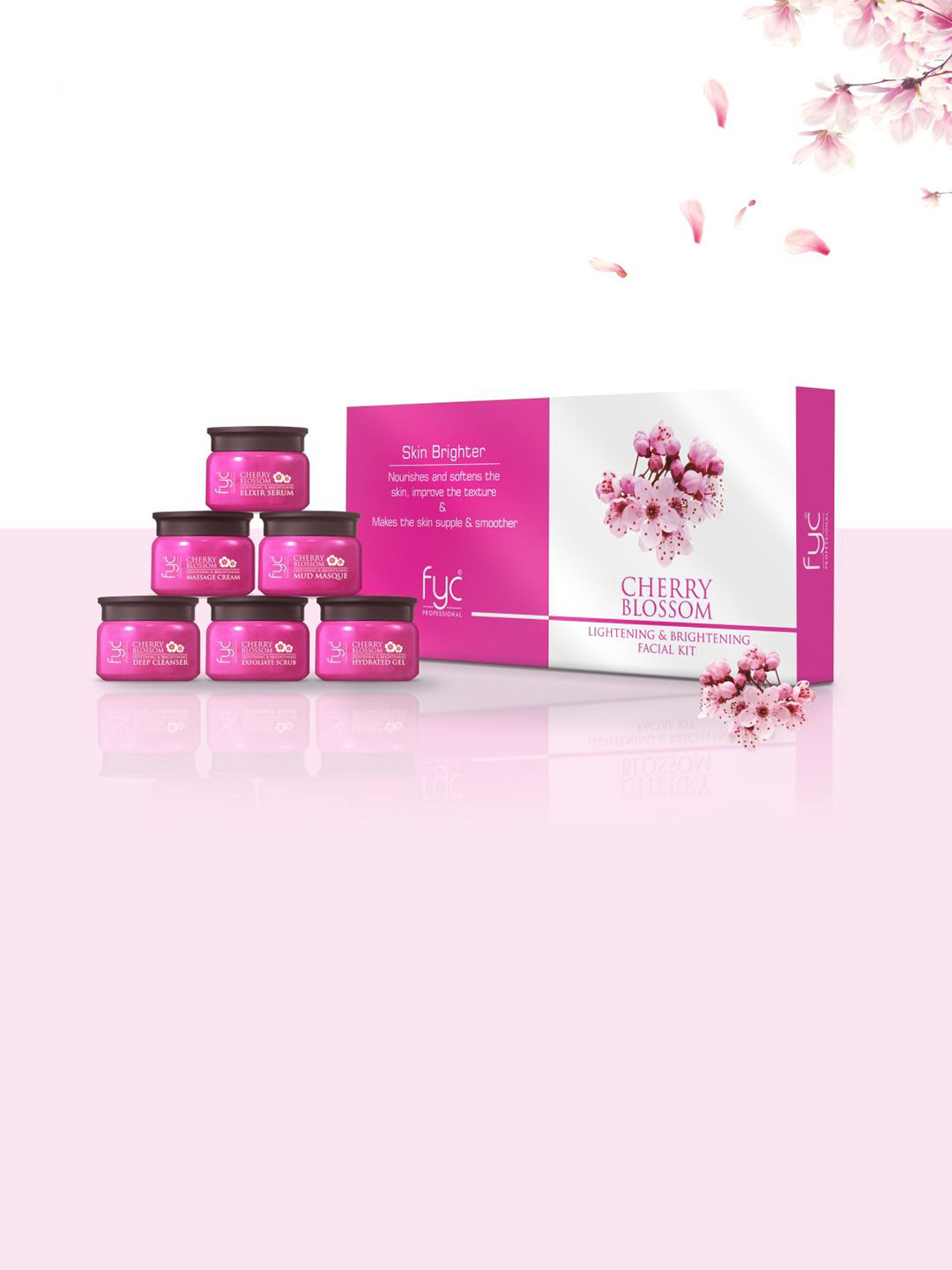 FYC Professional 5 Step Cherry Blossom Facial Kit- 55 g Each