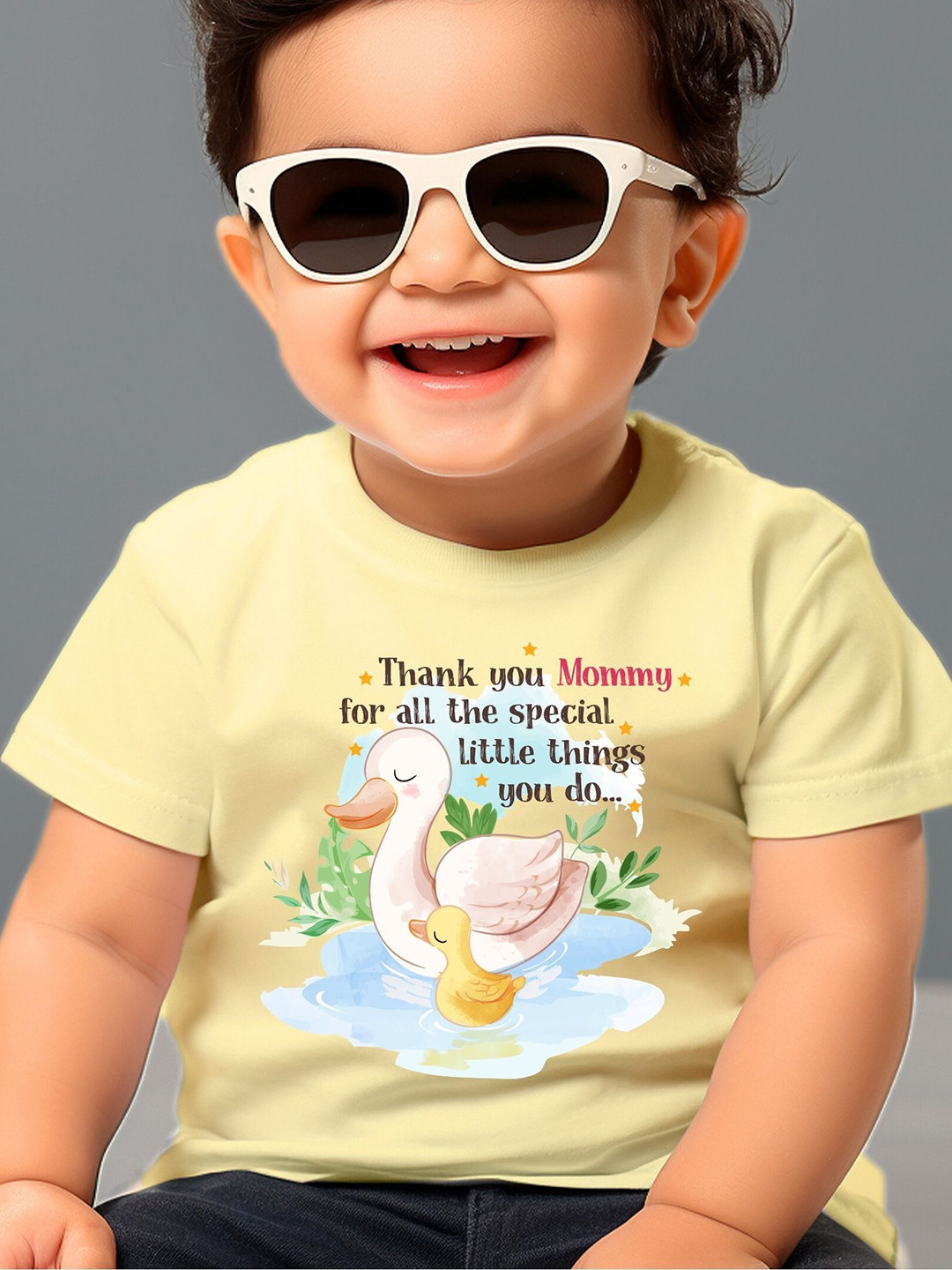 KNITROOT Kids Printed Sublimation Raw Edge T-shirt