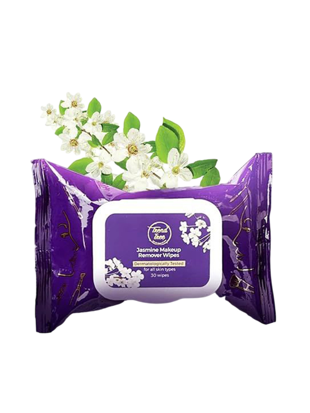 TRENDTREE Jasmin Vegan Makeup Remover Wipes - 30 Wipes