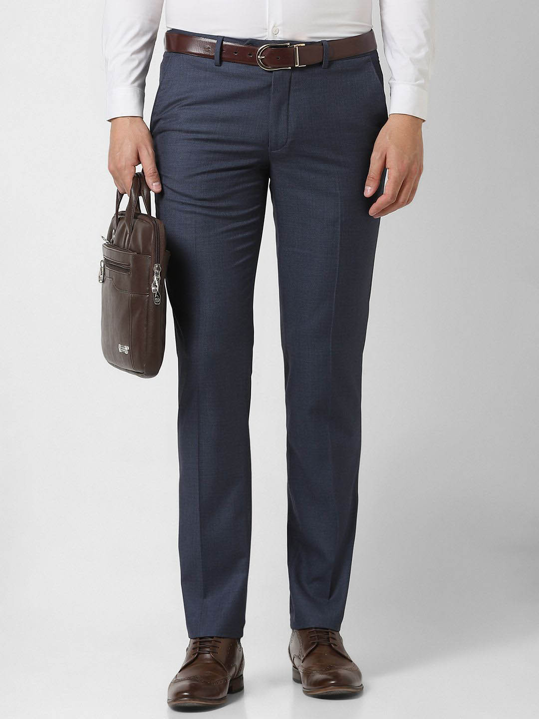 Van Heusen Men Slim Fit Formal Trousers