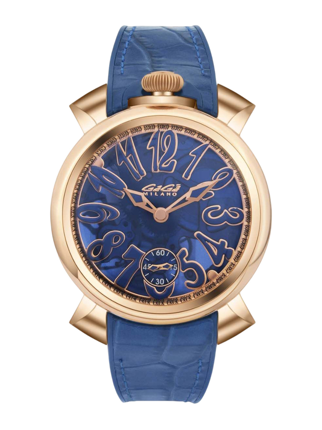 GaGa MILANO Unisex Textured Dial & Reset Time Analogue MotionPowered Watch 4311SK01R0YLBL0