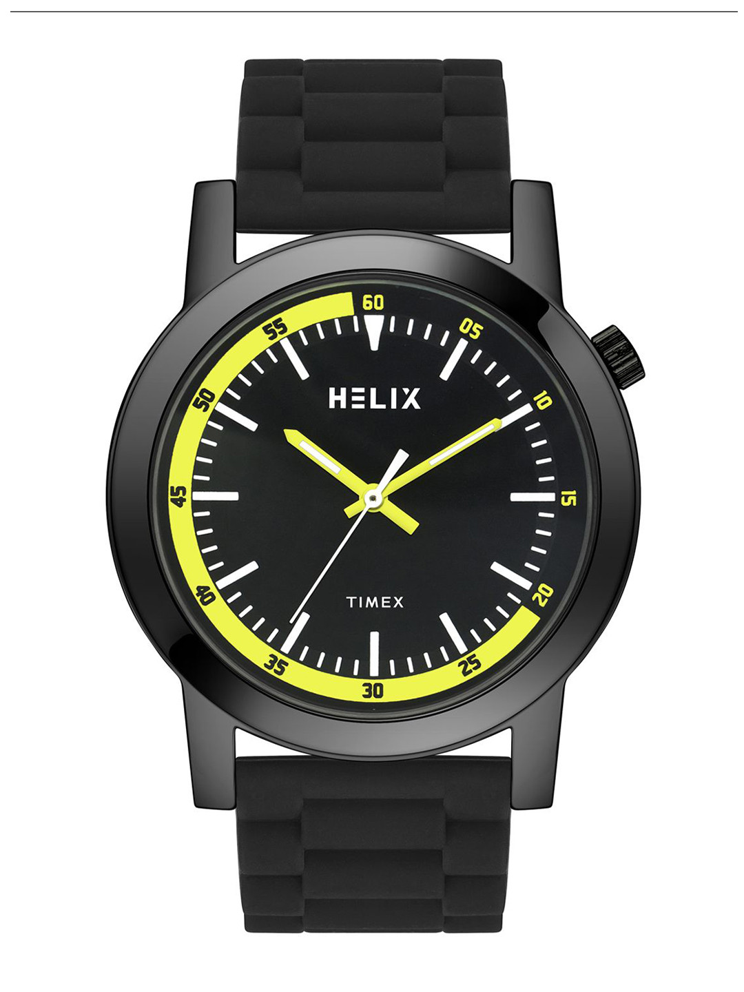 Helix By Timex Men Black Round Dial Analog Watch - TW058HG03